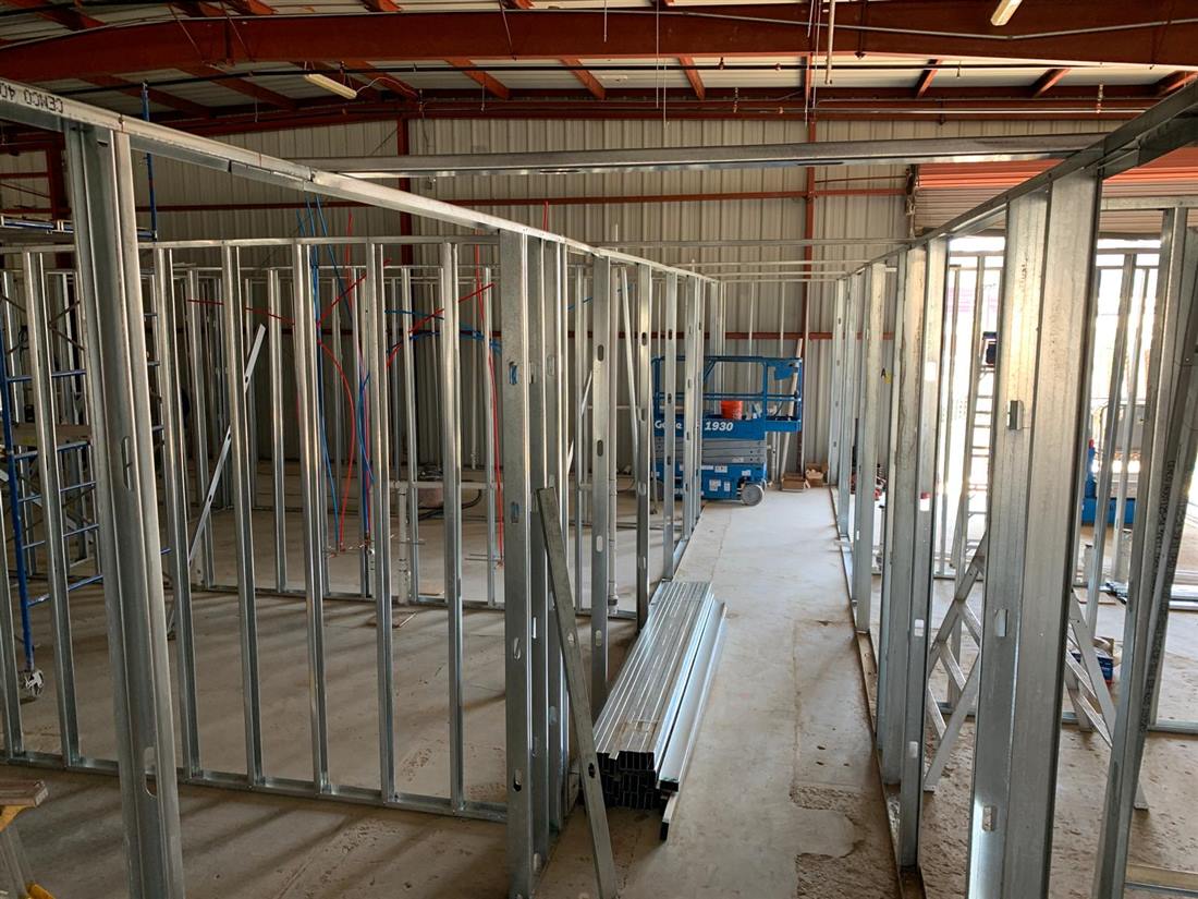 Metal stud framing